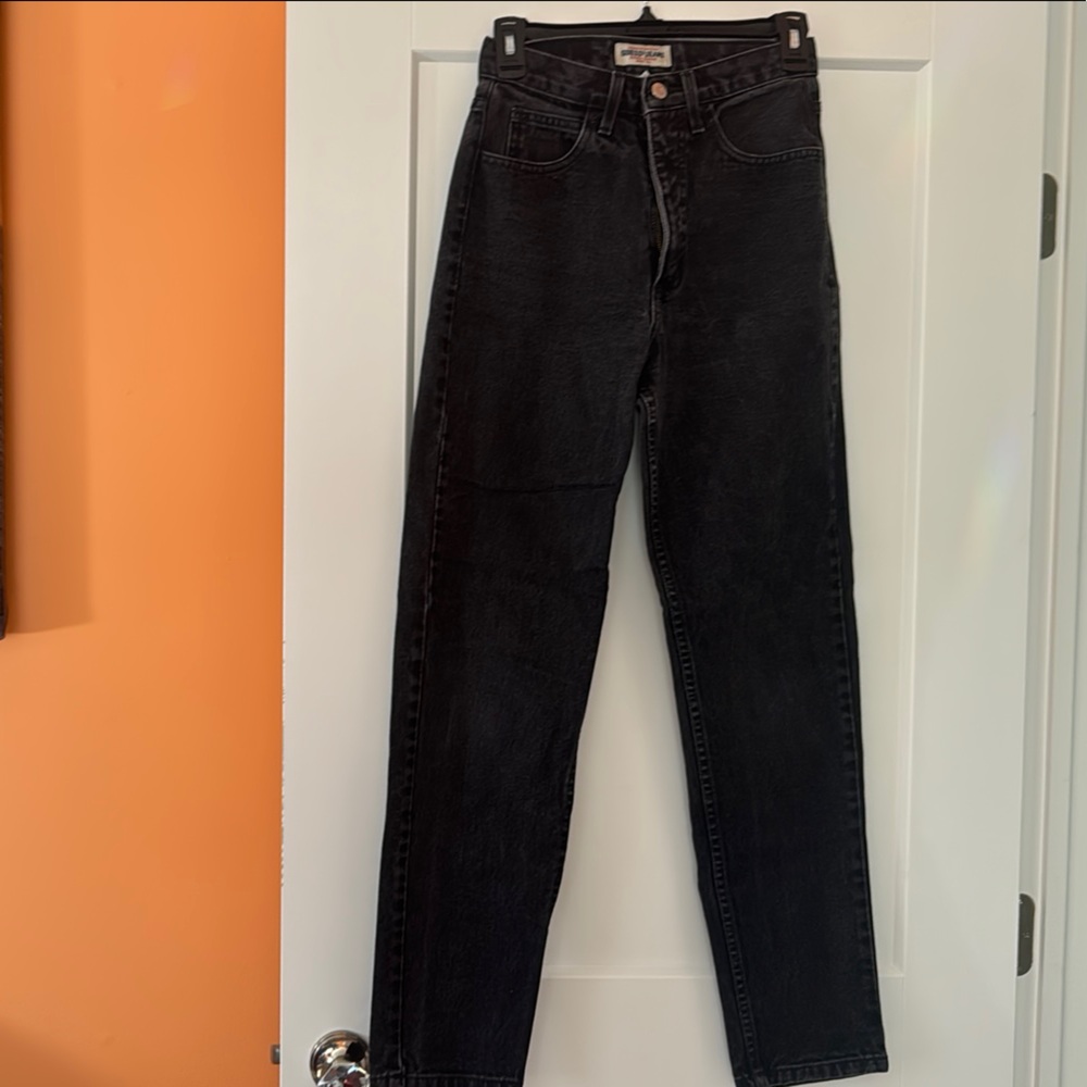 Guess Black Straight Leg Denim Jeans